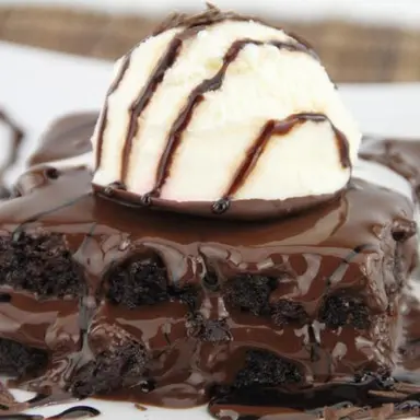 Saltanat Brownie Twist With Ice Cream