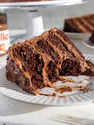 Nutella Cake Slice