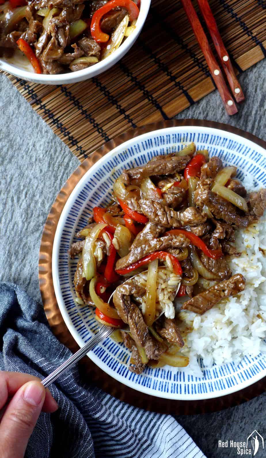 Black Pepper Beef with Vegetables