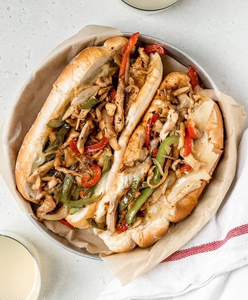 PHILLY CHICKEN CHEESE BURGER